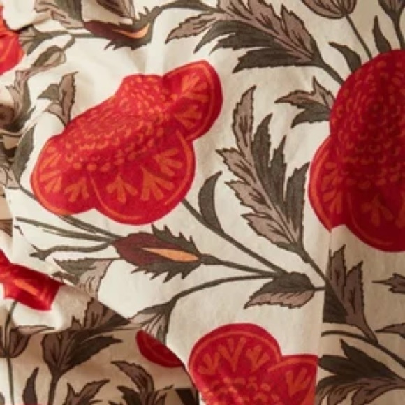 RHODE Este Top Garden of Dream Red Floral NWT Size Large - Picture 9 of 15